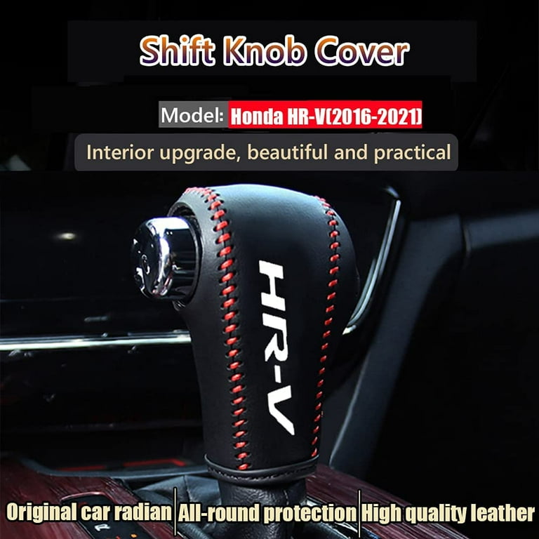 Xinrsheag Genuine Leather Automatic at Gear Shift Knob Cover