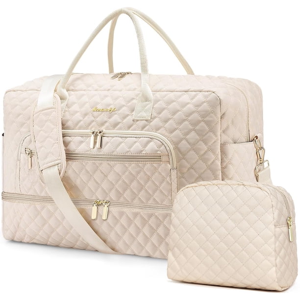 Bolsa de viaje de fin de semana LUOCIP para mujer: grande con compartimento para zapatos