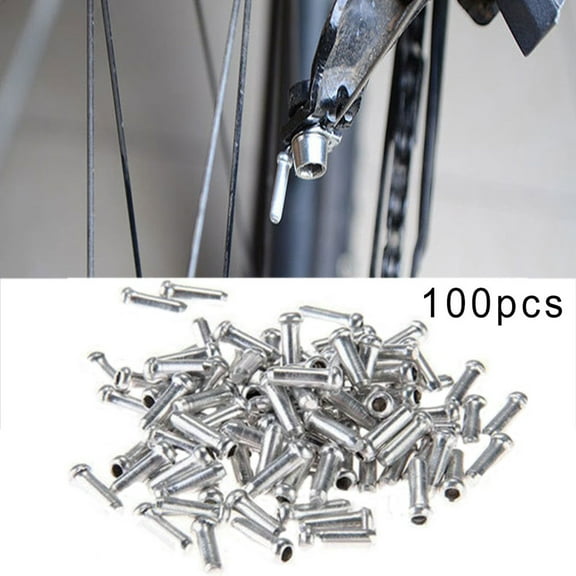 Baellert 100 Pcs Mini Bicycle Shifter Brake Gear Inner Cable Tips End Caps Crimps Ferrules