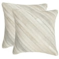 thumbnail image 2 of Safavieh  Cherilyn White 18-inch Square Throw Pillows (Set of 2), 2 of 2