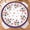 Red and Blue Floral, variant on St. Patrick''s Day Round Fitted Tablecloth with Elastic Edge, Washable Green Irish Shamrock Table Cover 40"-44" Waterproof Stain Resistant Table Cloth for Home Kitchen Dining Party Decor