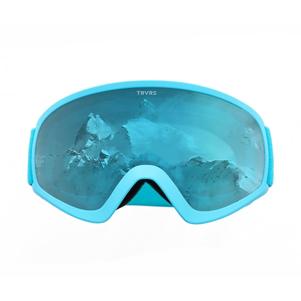 Traverse Iris Youth Ski, Snowboard, and Snowmobile Goggles, Sky Blue & Lemon by Traverse