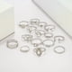thumbnail image 5 of Azul 15pcs/Set Por encima de la pila Anillos Set Vintage Mujeres Bohemia Anillos de Plata Anillos, 5 of 8