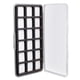 thumbnail image 1 of Caja de pesca con mosca de plástico superdelgada con 18 compartimentos magnéticos y espuma insertada, 1 of 4