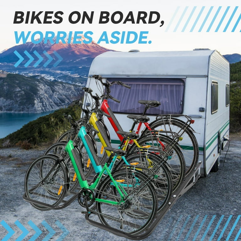Kojem RV or Camper Trailer Bumper Mounted Bike Rack for 1 4 Bicycles