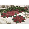 thumbnail image 2 of Fennco Styles Handmade Beaded Pointsettia 15-inch Round Elegant Placemat - 1-Piece, 2 of 2
