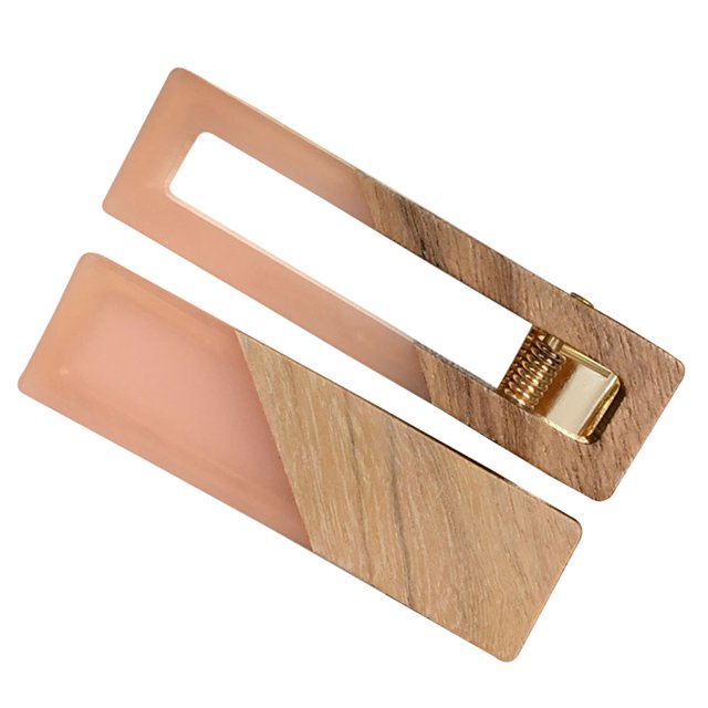 Pinzas para el cabello con hoja de ácido acético para mujer, pinzas para el cabello con curvatura para maquillaje, pinzas para rizos para flequillo