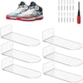 thumbnail image 2 of Exhibidor flotante para zapatos, paquete de 8, estante para zapatos de acrílico levitante para pared, estante para zapatos montado en la pared transparente, estantes para exhibición de zapat, 2 of 5