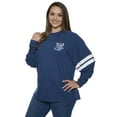 thumbnail image 4 of Disney Women's Stitch Long Sleeve Sweatshirt Jersey Blue Hockey Style, 4 of 8