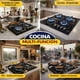 thumbnail image 5 of Parrilla Gas Cristal Templado Gutstark Home Estufillas Hogar 4 Quemadores, 5 of 9