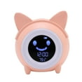 thumbnail image 1 of Reloj despertador para niños, mini despertador electrónico con diseño de gato de dibujos animados, valor inmejorable Jadeshay A, 1 of 8