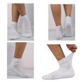 thumbnail image 5 of MANARC Men Cotton Ankle Socks Mesh Breathable Soft Comfortable Durable Double Layer Cushioned Reinforced Seamless Anti Slip With Ribbed Instep For A Firm Grip. 6 Pack White., 5 of 5