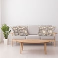 thumbnail image 4 of Ambesonne Vintage Throw Pillow Cover 4 Pack, Cubic Square Retro Form, 16", Brown Cream, 4 of 6