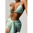 thumbnail image 3 of Hollow Out Bikini Cover Up 3pcs Set (M, JasmineGreen), 3 of 8