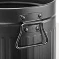 thumbnail image 3 of Bote de basura mDesign de acero metálico de 7 litros y 2 galones para baño, color negro, 3 of 5