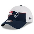 thumbnail image 3 of Men's New Era  White/Navy New England Patriots 2023 Sideline 9TWENTY Adjustable Hat, 3 of 6