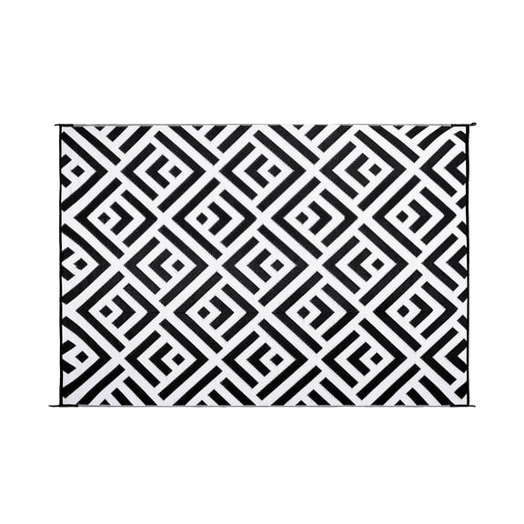 Stylish Camping Geo Design Mat 8'x11'