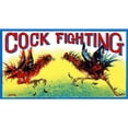 thumbnail image 3 of Retrobot 14x9 Black Modern Framed Museum Art Print Titled - Cock Fighting, 3 of 5