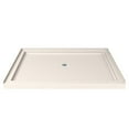 thumbnail image 4 of DreamLine SlimLine 34 in. D x 42 in. W x 2 3/4 in. H Center Drain Single Threshold Shower Base in Biscuit, 4 of 4