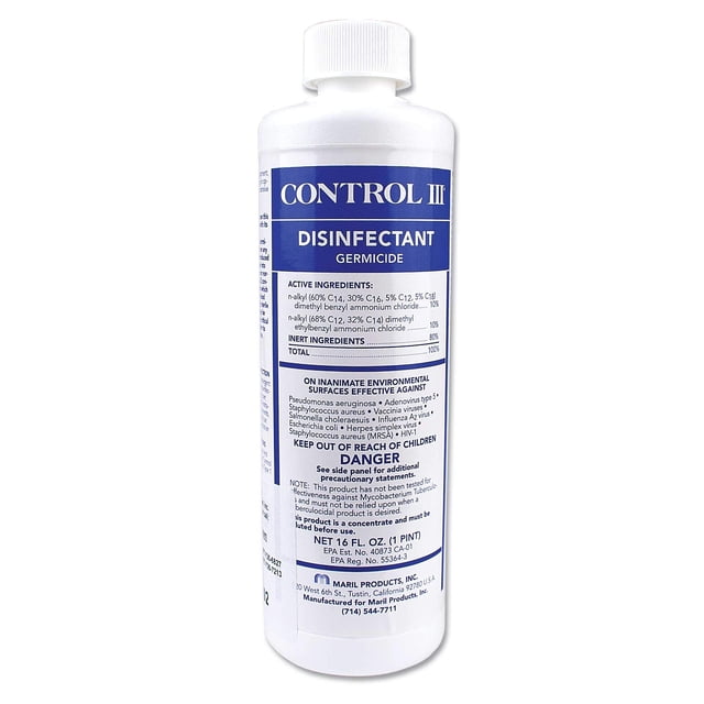 Desinfectante germicida Concentrate Control LLL 473 ml EPA Reg.