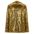 thumbnail image 4 of JFBUJC Blazer à Sequins pour Femmes, Veste Ouverte à Manches Longues, Cardigan de Fête Scintillant, 4 of 5