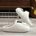 thumbnail image 5 of Fuzzy Slippers For Women Couple Winter Small Cat Pattern Cartoon Warm Padded Cotton Slippers Warm Cozy Winter House Slippers Bedroom Indoor House Shoes, 5 of 7