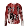 thumbnail image 4 of Virmaxy Haut à Manches Longues Imprimé Halloween pour Hommes 2024 Col Rond Multicolore-17 L, 4 of 5