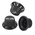 thumbnail image 3 of Garosa Guitar Tone Control Top,3Pcs Guitar Control Knob 1 Volume 2 Tone Fit Top ABS Set Kit Instrument Accessory Replacement,Guitar Knob Set, 3 of 8