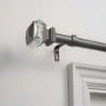 thumbnail image 5 of Exclusive Home Prism 1" Curtain Rod and Coordinating Finial Set, Gunmetal, Adjustable 36"-72", 5 of 5