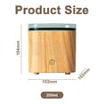 thumbnail image 2 of Essential Oil Diffuser 200ML Wood Grain Aroma Diffuser Cool Mist Humidifier, Auto Shut-Off for Home Bedroom Office - Style:Style 1;, 2 of 5