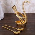 thumbnail image 4 of Fork Base de cisne azul, cuchara para fruta, café, cocina, vajilla para cena, 4 of 5