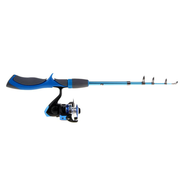 1.5m Ice Fishing Rod And Reel Combo For Erch Fishing Blue