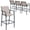 Espresso, variant on Crestlive Products Outdoor Metal Bar Stools Chairs (Set of 2) in Beige Finish
