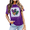 Purple, variant on ALLTB Mardi Gras Tshirt for Women Graphic Crewneck Casual Pullover Tops Fat Tuesday Short Sleeve Tees