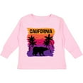 thumbnail image 3 of Inktastic California Sunset Vacation Beach Girls Long Sleeve Toddler T-Shirt, 3 of 5