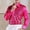Hot Pink, variant on Men's Sequin Tuxedo Shirt Casual Vintage Long Sleeve Solid Lapel Ruffled Button Down Blouses Wedding Stage Party Hippie Performance Dress Shirts
