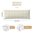 thumbnail image 3 of Disketp Summer Beach Gnomes Print Body Pillow Cover - Super Soft 20x54 Body Pillow Case,Long Side Hidden Zipper, 3 of 8
