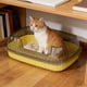 thumbnail image 4 of Caja de arena semicerrada para gatos con tapa de entrada superior, lados altos, control de olores, caja de arena cubierta con filtro de cuchara para control de olores, caja de arena de plástico para g, 4 of 6