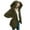 Army Green, variant on ShomPort Women Hooded Cardigan Fuzzy Fleece Warm Jacket Winter Open Front Coat Outwear with Pockets