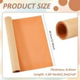 thumbnail image 2 of 1.64 Yards Leather Bag Liner Self-Adhesive Leather Stiffener Roll Bonded Sheet for Handbag Reinforcement Craft Supplies for Bag Handmaking Dark Orange 0.4mm Thick, 2 of 8