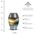 thumbnail image 2 of Golden Ocean Waves Urns For Human Ashes Adult Male Dad - Decorative Urn, 4 Keepsake Urns - Human Cremation Urns - Funeral Urns For Women Human Ashes - Burial Urns For Adult Female (3inch,4pcs), 2 of 5