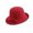 Red, variant on Eosunjian Women Panama Hat Wool Panama Hat Ladies Wool Felt Bowler Hat with Bow Detail Vintage Cloche Fedora for Winter Weddings Church Events Jazz Elegant
