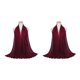 thumbnail image 4 of Sonducket Pañuelo de gasa Diadema flexible multicolor al tacto Cuello polaina Bufanda cuadrada Pañuelos finos para mujer Vino rojo Vino rojo 2Conjunto, 4 of 6
