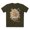 Army, variant on Floral Graphic T-Shirt Unisex 100 Cotton Art Design with Antique Flowers Tee 8