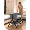 thumbnail image 5 of Baby Bassinet,Bedside Sleeper Bassinet with Changing Table Adjustable Height Infant Cradle for 0–36 Months (GRAY), 5 of 12