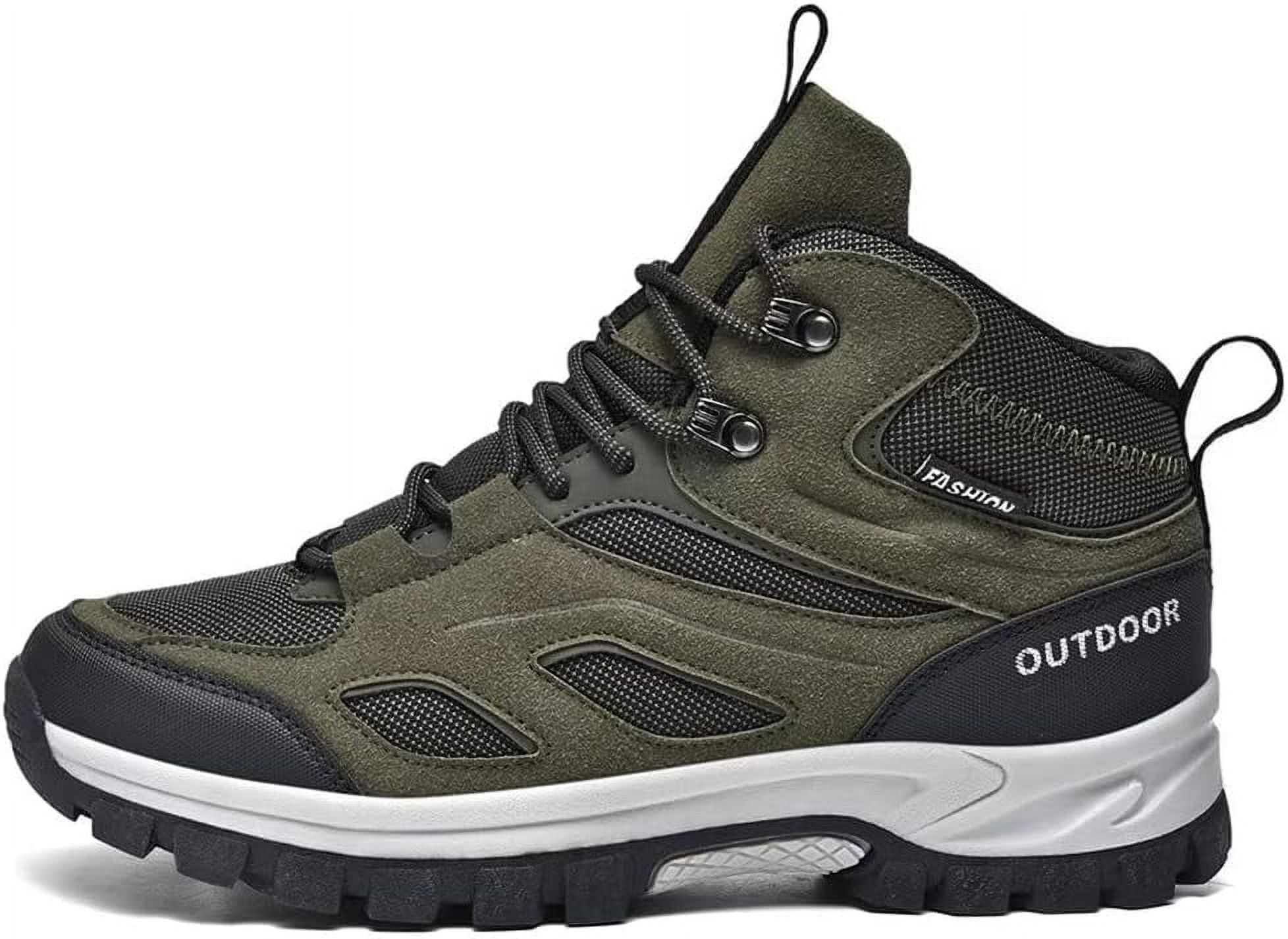 Hiking Shoes for Men with Arch Support Breathable Non-slip Lace-up Casual Walking Shoes Plus Size