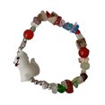 thumbnail image 1 of LYMAYTER Bracelet pour Femmes - Bracelet Élastique Fait Main Dessin Animé - Bracelet Extensible Perlé Résistant aux Couleurs, 1 of 6
