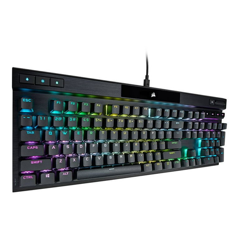 ven Grundlæggende teori kompas Corsair K70 RGB PRO Wired Mechanical Gaming Keyboard (Cherry MX RGB Red  Switches: Linear and Fast, 8,000Hz Hyper-Polling, PBT Double-Shot PRO  Keycaps, Soft-Touch Palm Rest) QWERTY, NA - Black - Walmart.com