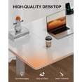 thumbnail image 2 of HLDIRECT 63" x 31.5" Electric Standing Desk with Outlets, Sit Stand Up Desk, Adjustable Height Home Office Desk with 2 Preset Heights for Work Study, White, 2 of 10