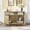 Brown Cat Litter Box Enclosure, variant on Euroco Multifunctional Enclosed Cat Litter Box Furniture with Smart Locking Door, Acrylic Window, LED Light & Platforms – Hidden Litter Cabinet